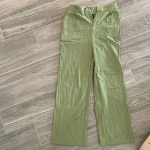 Flowy Green shein pants